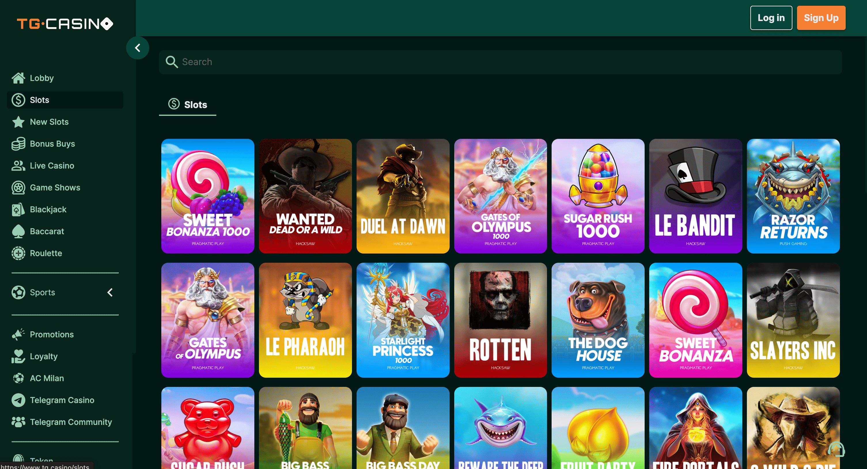 Meilleur crypto casino TG Casino