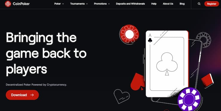 CoinPoker - visaugstāk izmaksājošā pokera vietne