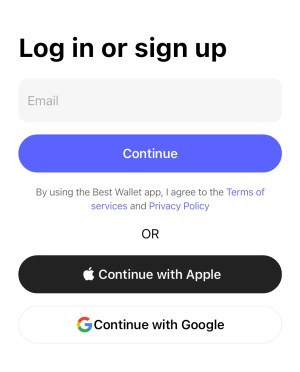 Best Wallet初期設定