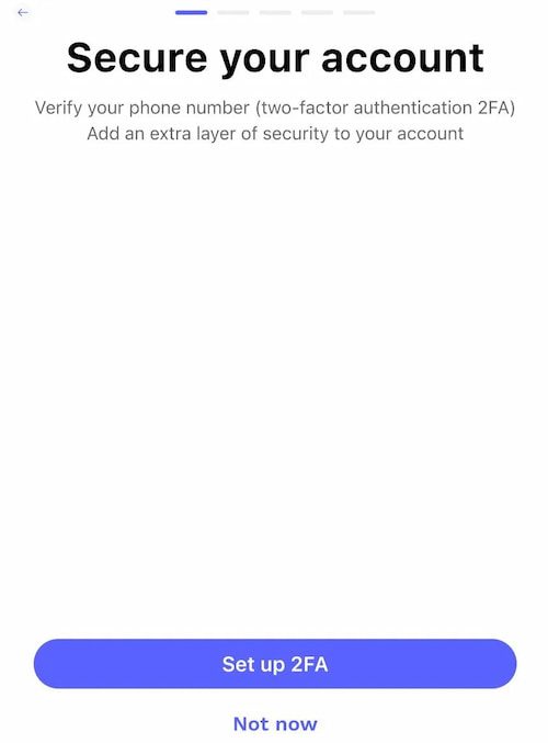 Kích hoạt các tính năng bảo mật của Best Wallet