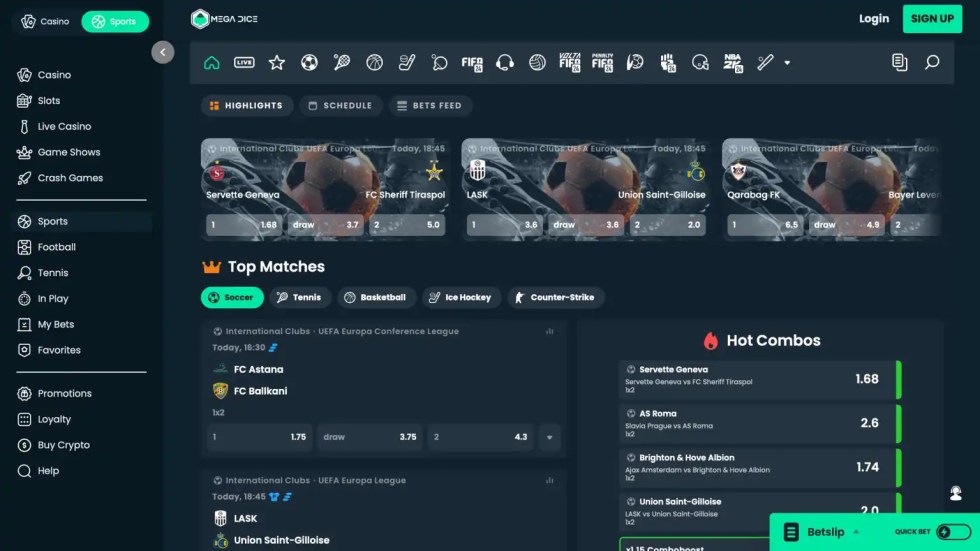 Mega Dice – Голям начален бонус и огромно разнообразие от пазари