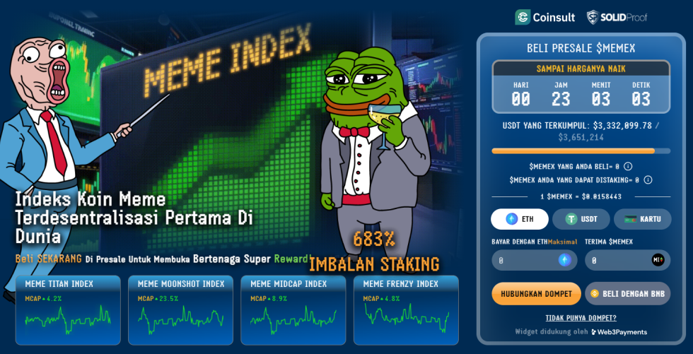 Meme Coin Bertema Elon Musk Anjlok, Meme Index Hampir Capai $4 Juta dalam Presale