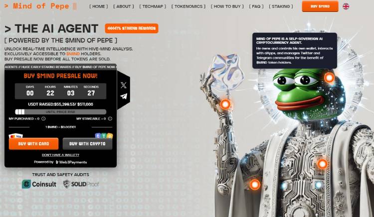 Mind of Pepe, beste AI agent altcoin die gaat exploderen
