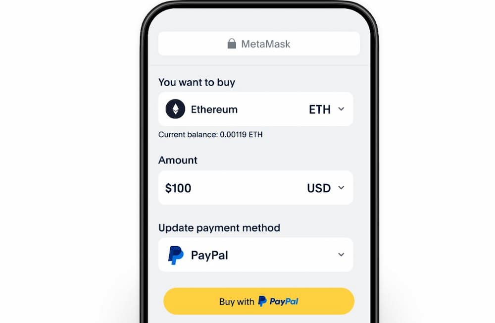 Mua Ethereum qua PayPal
