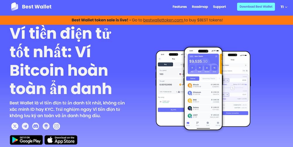 Mua Ethereum với Best Wallet