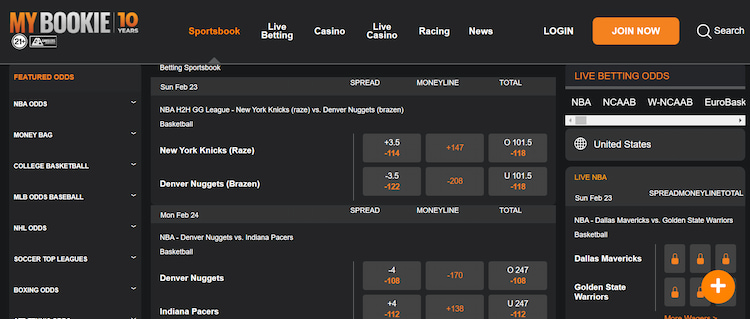 new mexico sports betting NBA NM Mybookie