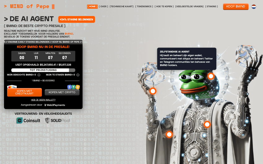 Mind of Pepe (MIND) presale - ChatGPT 2025 crypto voorspelling: