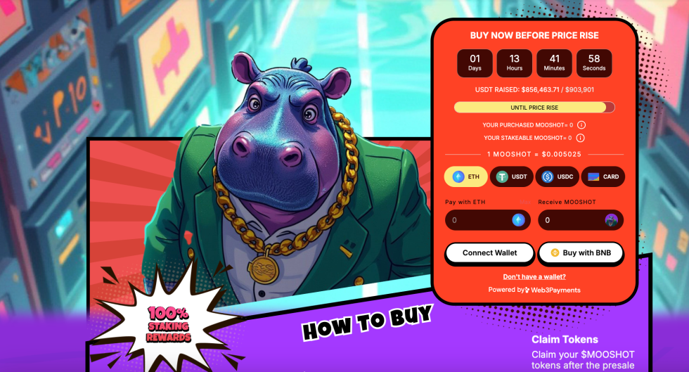 Mooshot ($MOOSHOT) – Иновации в P2E и AI технологии за крипто бъдещето