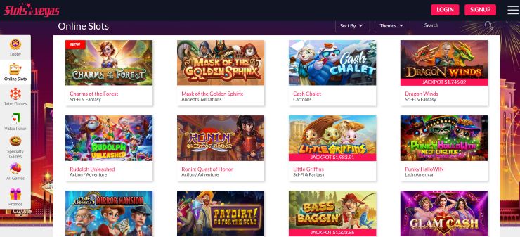 Some of the new casino games at Slots of Vegas