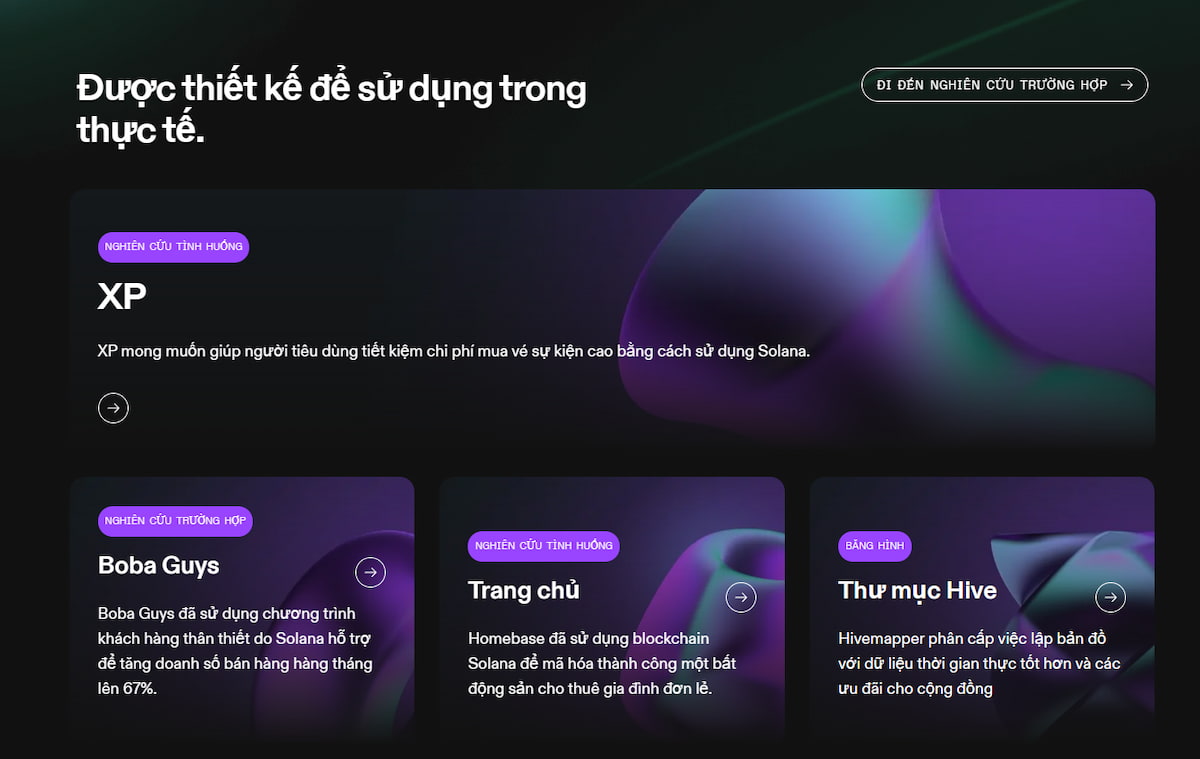 Solana Một trong những đồng coin hàng đầu để ứng dụng thực tế