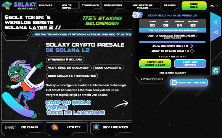 Solaxy, Solana layer 2 altcoin met grootste kans op exploderen