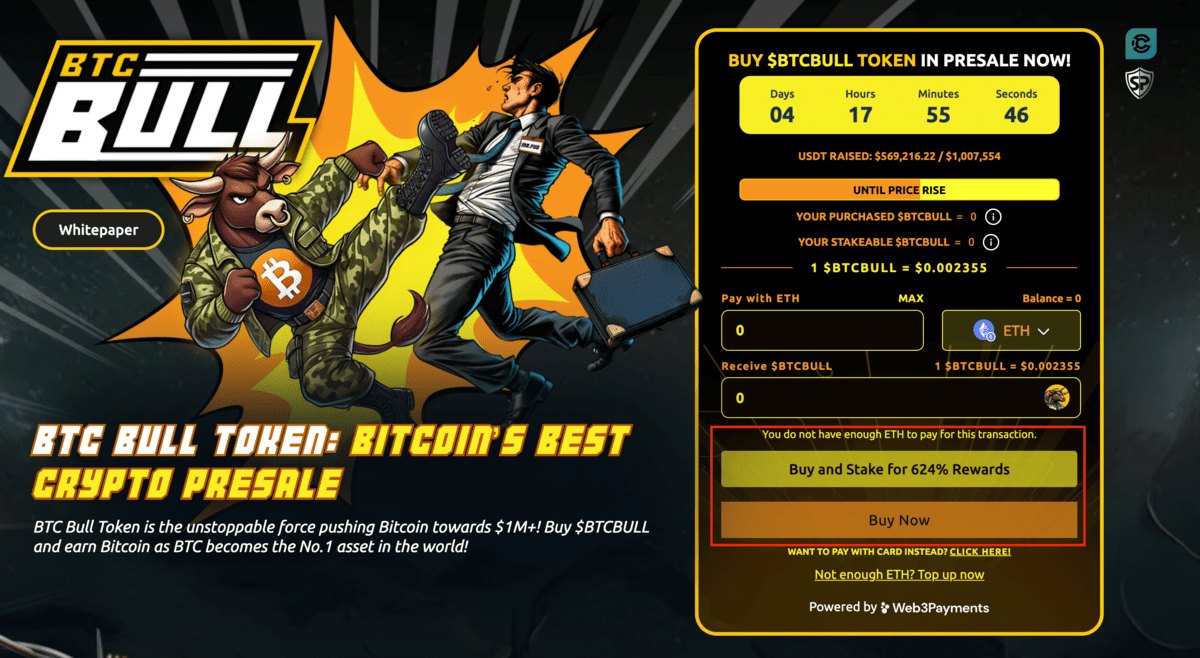 Presale BTC Bull Token Melonjak Melebihi $700K dalam 1 Hari Pertama – Meme Coin Berikutnya yang Meledak?