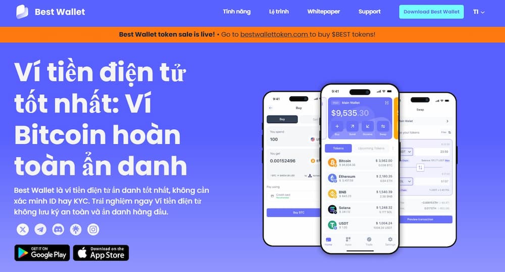 Ví tiền điện tử - Best Wallet