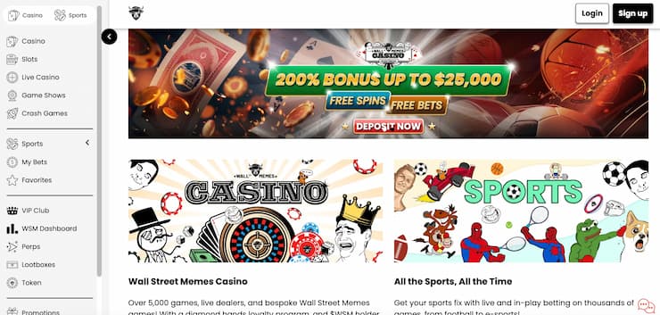 WSM Casino - Labākais kazino kriptovalūtas spēļu sesijām