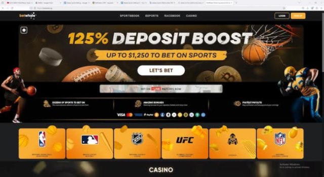 betwhale online betting site alaska with main welcome offer