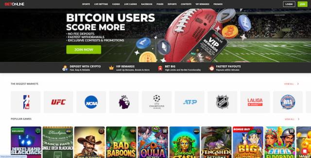Some new casino games at BetOnline Visa gift card casino