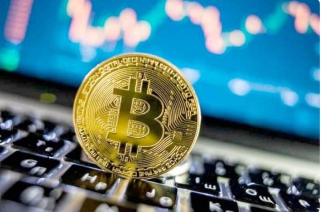 bitcoin prognoza na tle wykresu