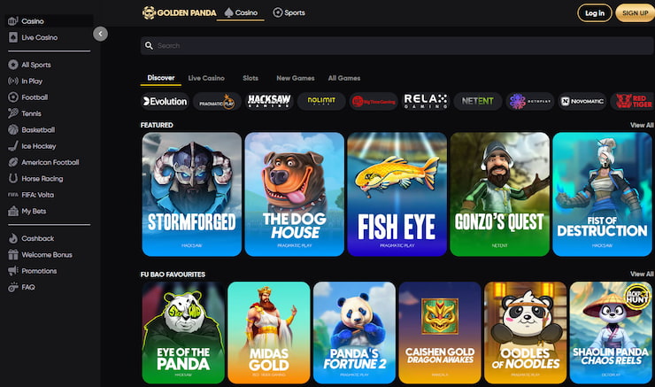 Ārzemju kazino - GoldenPanda - pieņem kriptovalūtas, Apple Pay un bankas pārskaitījumus