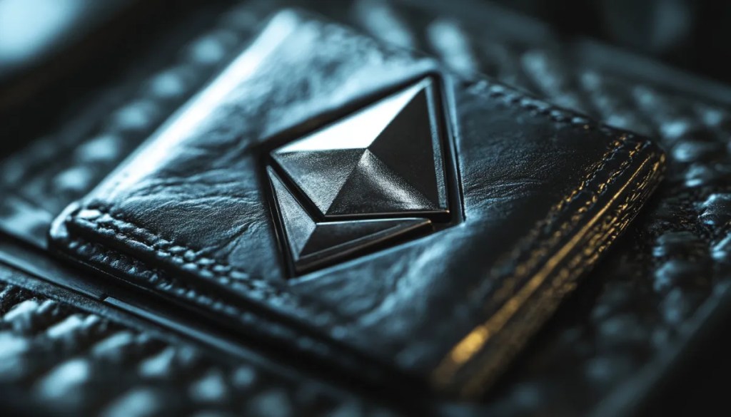 イーサリアムの刻印がある財布
