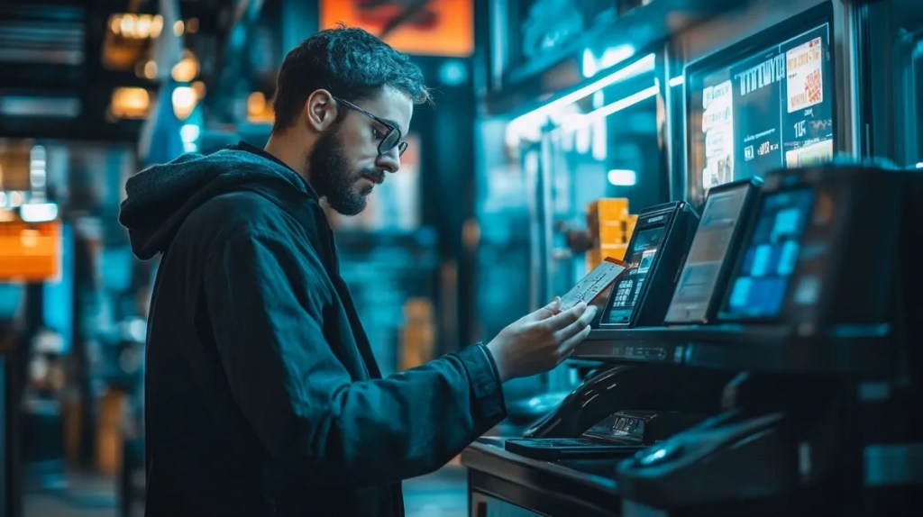 NFTウォレットのセキュリティ対策をしている男性