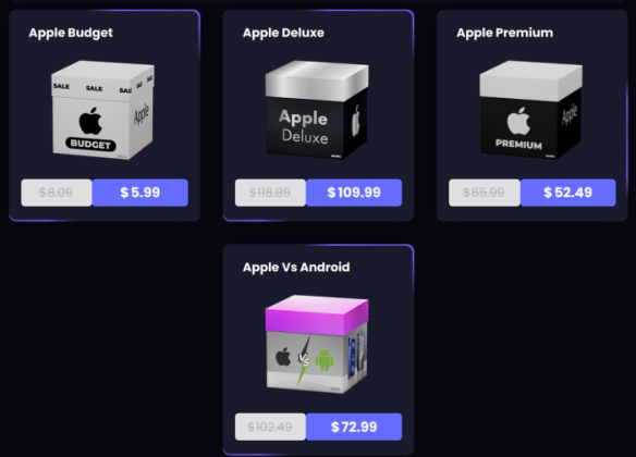 RillaBox Apple mystery boxes
