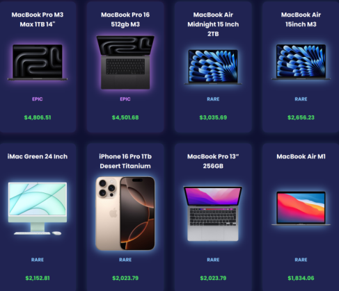 JemLit Apple products in mystery boxes