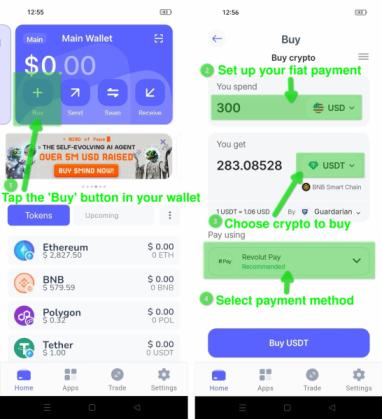 How to use Best Wallet’s onramp feature