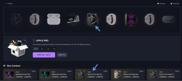 BOXY.gg free Apple box try