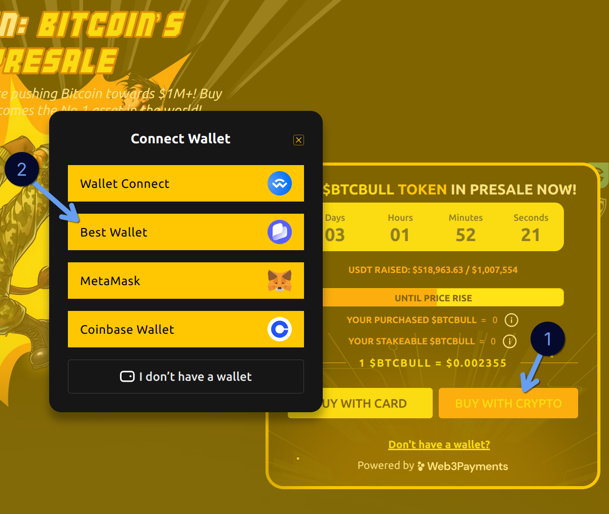 hubungkan wallet dengan BTC Bull - Para Ahli Optimis dengan Pertumbuhan BTC Decentralized Finance, Prediksi Kenaikan Tiga Digit pada 2025 - Apakah BTC Bull Bisa Jadi Pilihan?
