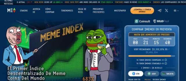 $MEMEX es el primer índice descentralizado de memecoins del mundo.