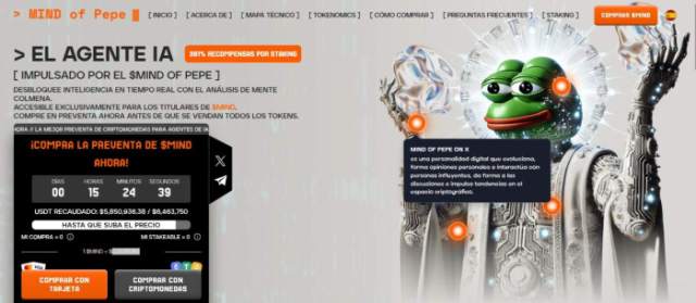 $MIND es un agente de IA y una de las criptomonedas con máss futuro, con recompensas de staking del 391%