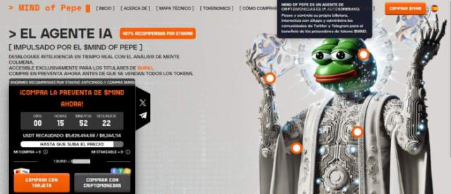$MIND es una de las nuevas criptomonedas que ofrece recompensas por staking del 407%.