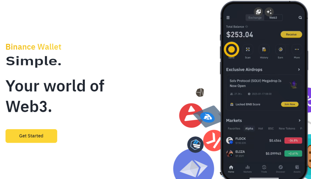 Kryptoměnová peněženka Binance