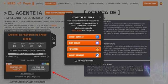 Paso 2 de cómo comprar Mind of Pepe