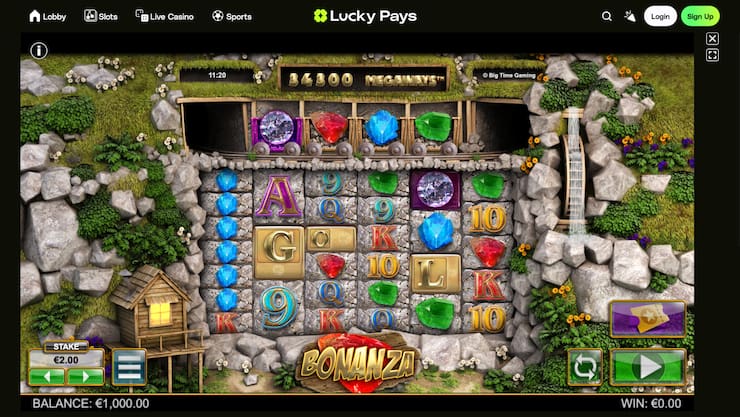 playing Bonanza on Lucky Pays