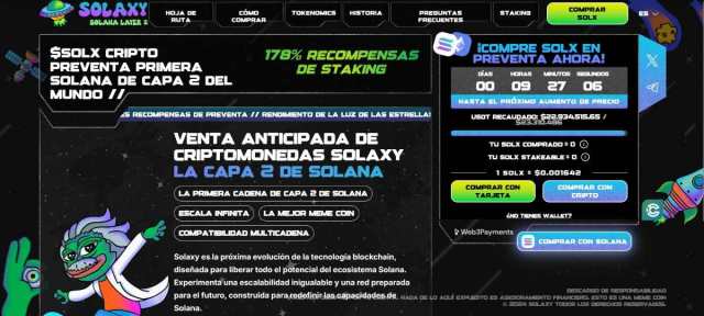 La preventa de Solaxy está muy cerca de alcanzar los 23 millones de dólares.