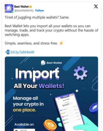 Tweet de Best Wallet: https://twitter.com/BestWalletHQ/status/1883892868403671097
