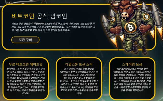 BTC 불 토큰 소개
