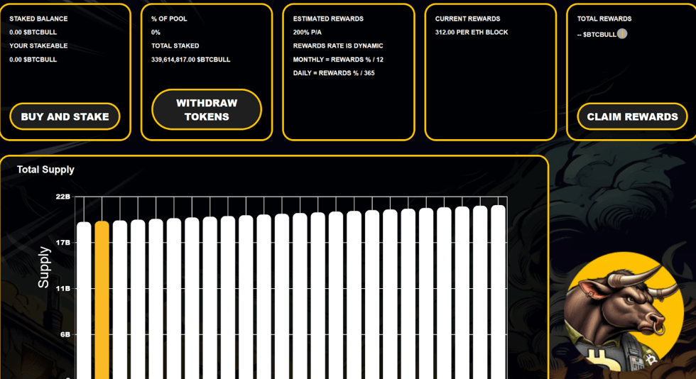 BTC BULL Token kaufen und staken