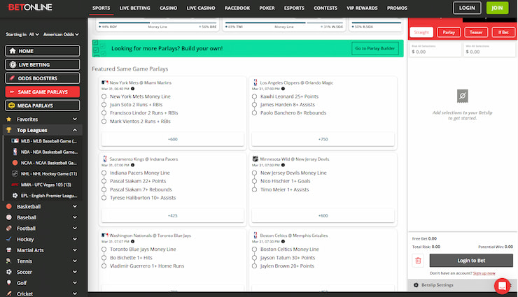 BetOnline - Best Louisiana Sports Betting Site