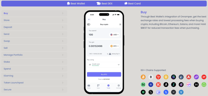 Best Wallet features