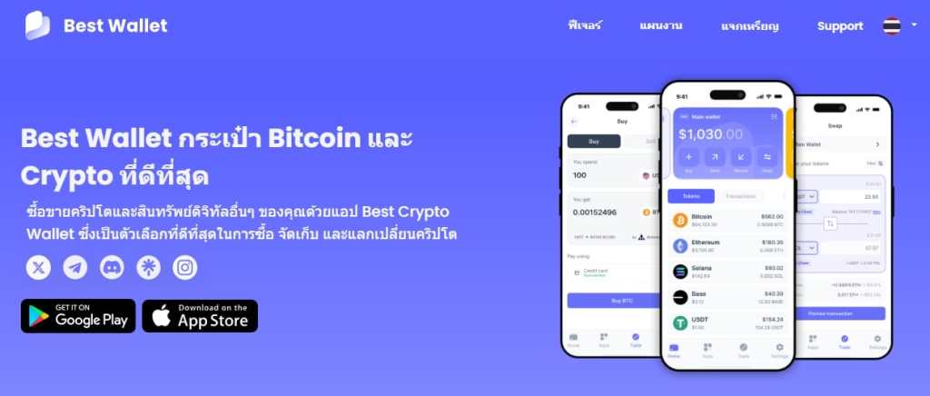 Best Wallet กระเป๋าคริปโต (crypto wallet) หรือกระเป๋า Bitcoin ที่ดีที่สุด