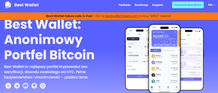 Best Wallet landing page.