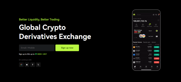 Bitunix crypto exchange Non KYC