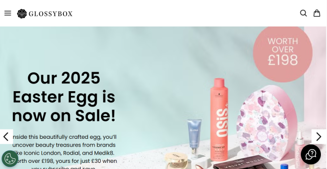 GlossyBox home page - mystery box trucchi