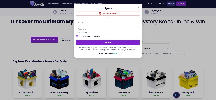 JemLit Shein mystery box 1 krok