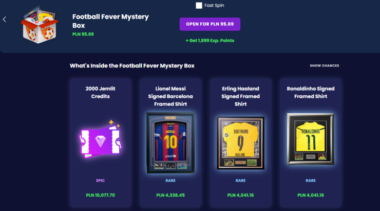 JemLit mystery box koszulki piłkarskie. 