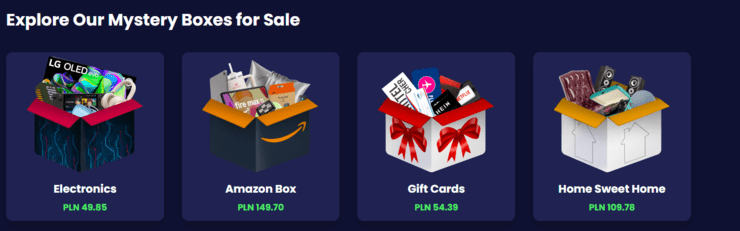 Amazon VIP mystery box opinie.