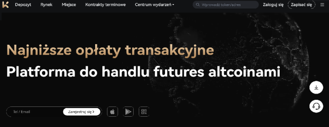KCEX kontrakty terminowe na Ethereum i Bitcoin