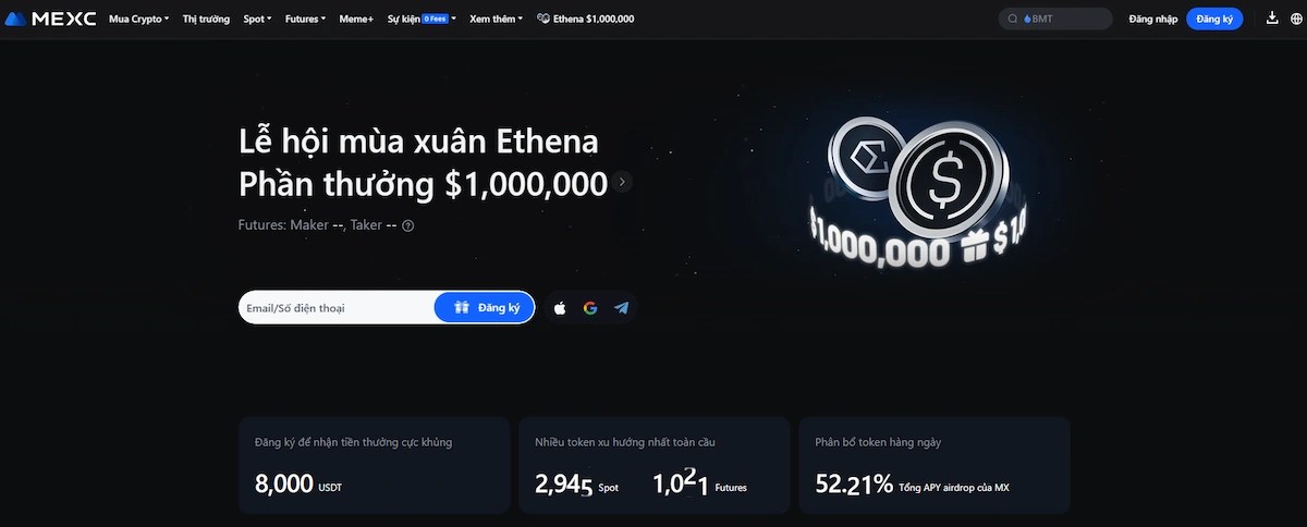 MEXC – Sàn giao dịch P2P